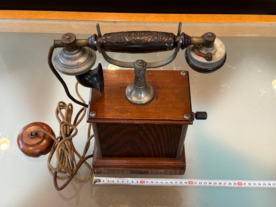 デルビル磁石式甲号卓上電話機 1897年 アンティーク オブジェ 室内飾り