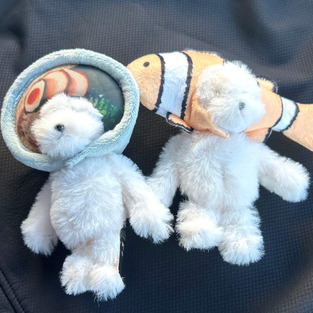 犬記録ぬいぐるみマスコット2点 ラーメン•クマノミ！！ ぬいぐるみ