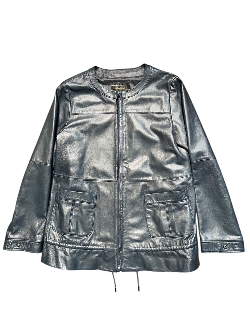 11号 大きいサイズ！極美品！最高級 レリアン 本革 羊革 ラムレザー