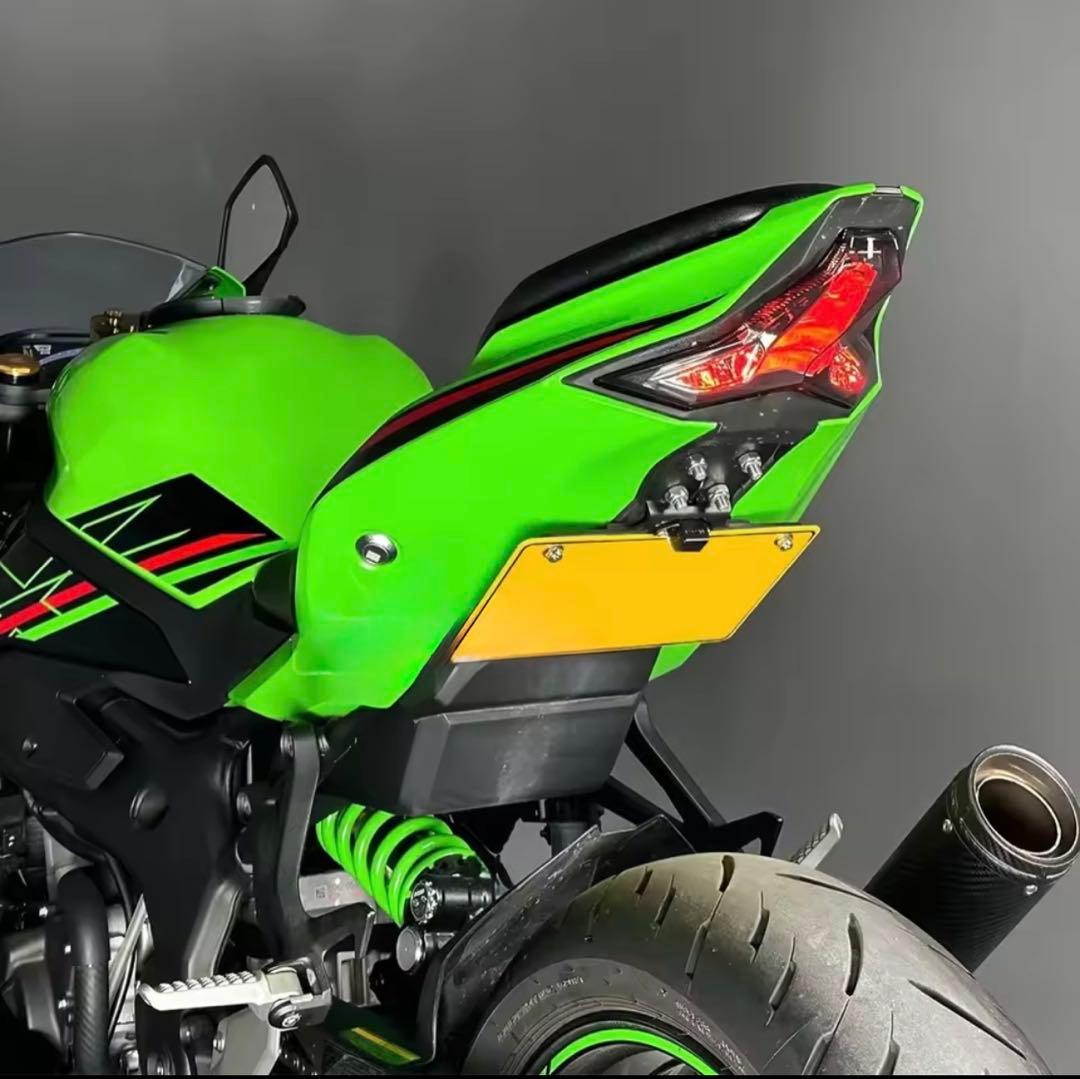 zx25R zx4r フェンダーレス 裏ペタ+ウィングミラー - メルカリ