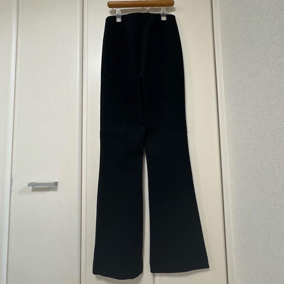 ZARA ブラック ハイウエストフレアパンツ XS - メルカリ