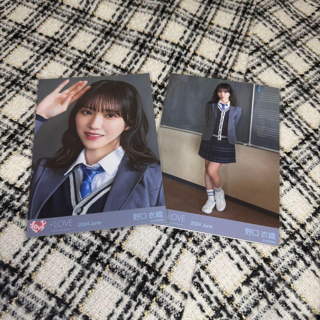 LOVE 野口衣織 生写真 セミコンプ 君の第3ボタン - メルカリ