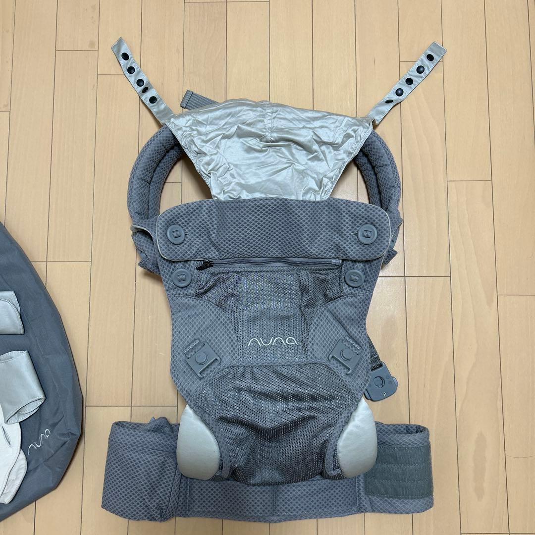 NUNA 抱っこひも グレー 付属品あり