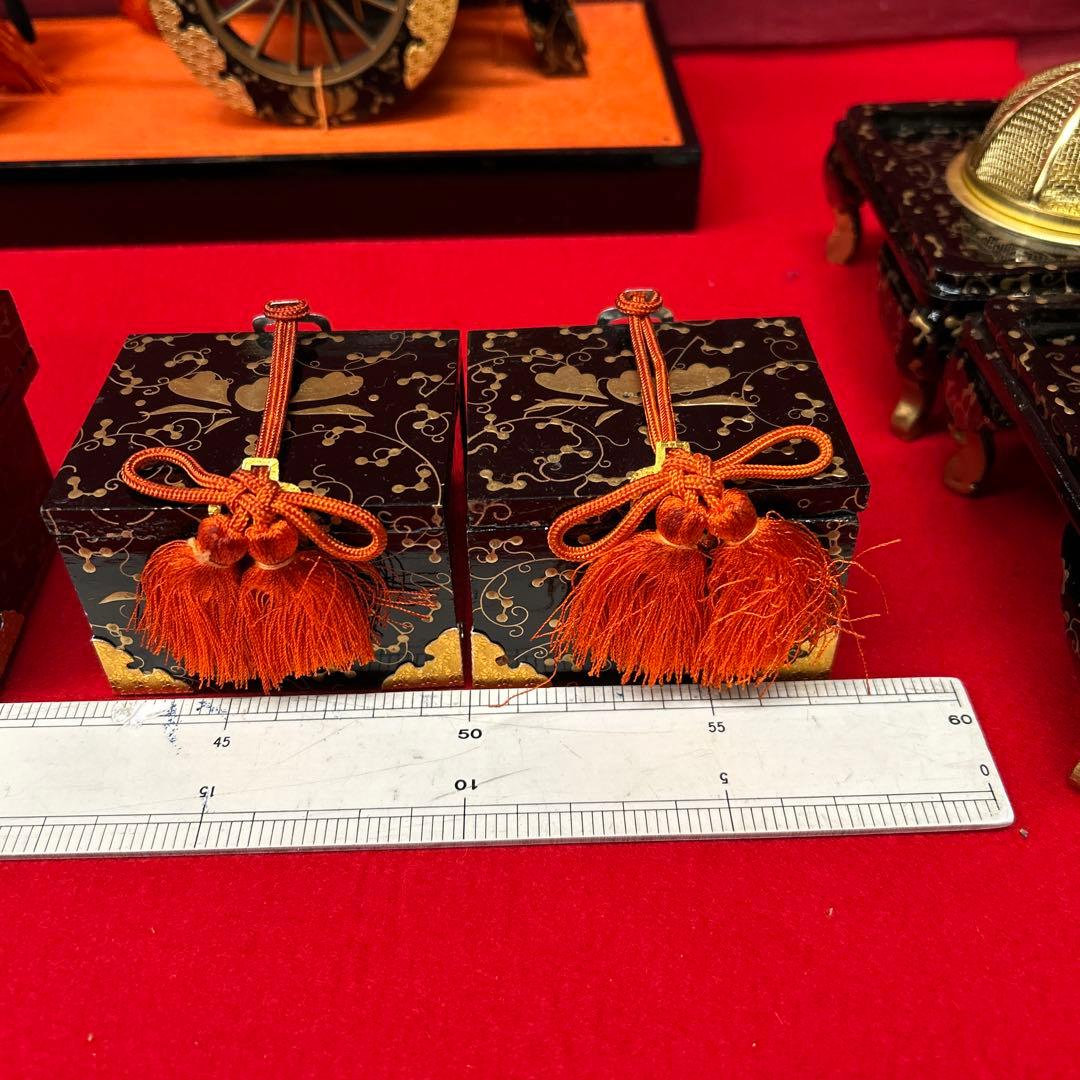 326】ひな祭り＊45号9品雛道具木製