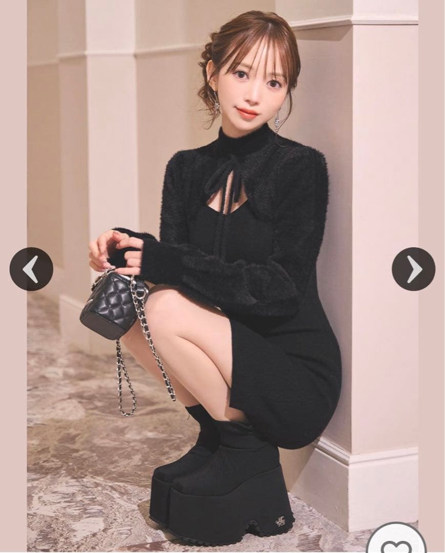 ミシェルマカロン 厚底ストレッチショートブーツ - メルカリ