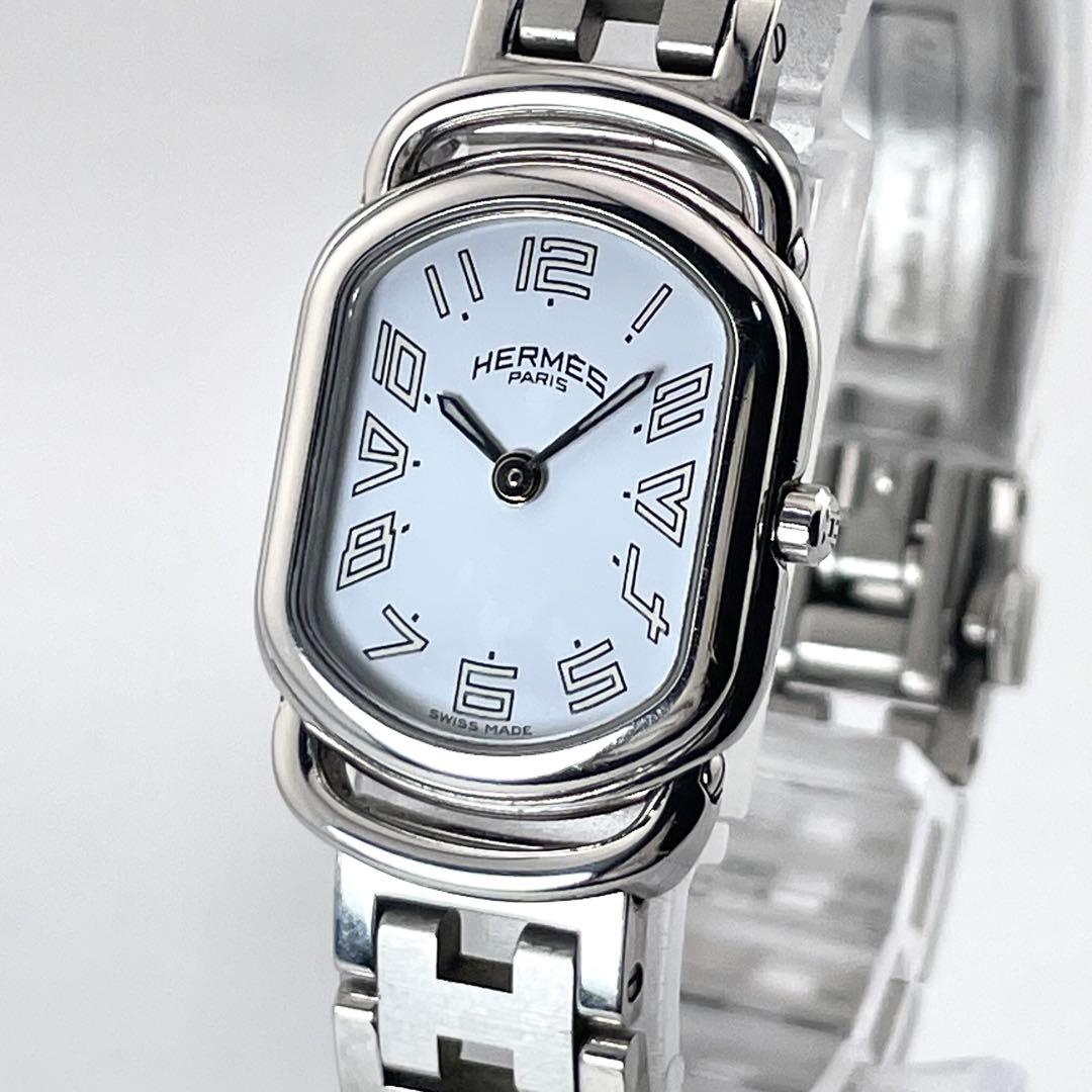 新品電池】エルメス HERMES ラリー 腕時計 純正ベルト レディース