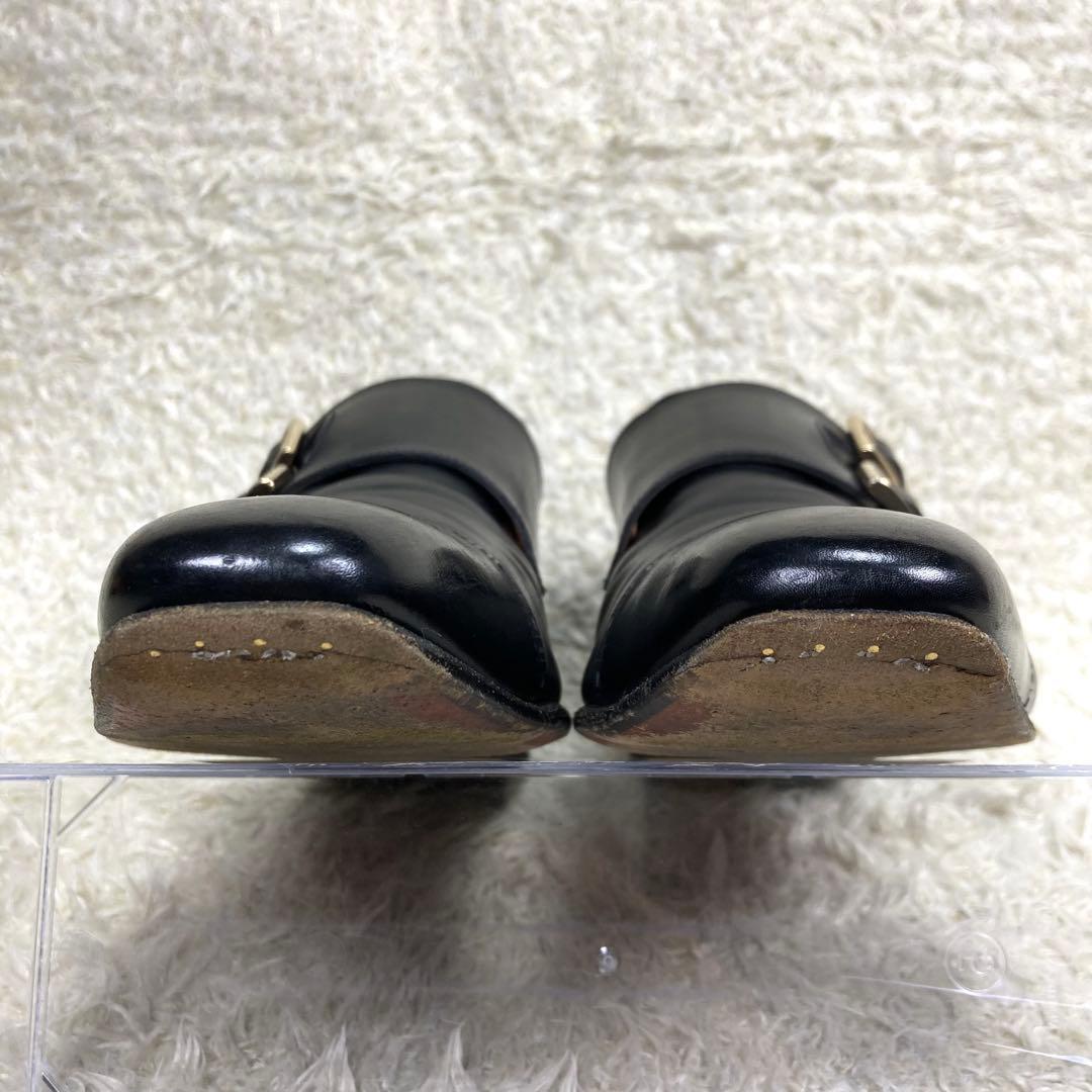 美品』Santoni ダブルモンクストラップ ストレートチップ メダリオン