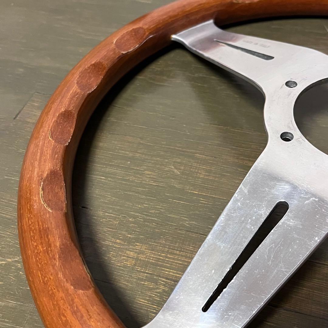 希少 ナルディ クラシック Φ32.5 ウッドステアリングホイール 3