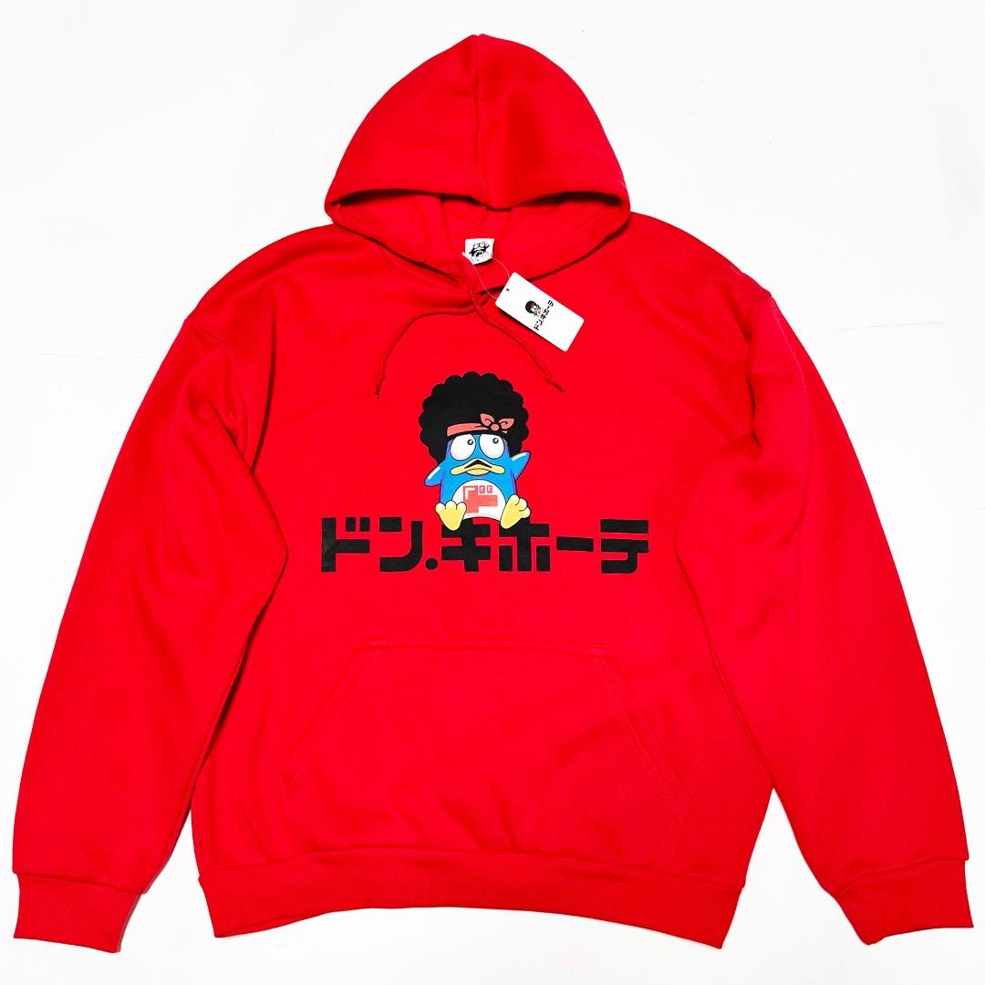 □ドンキホーテ×ブルーノマーズ 限定コラボ フードパーカー・レッドL