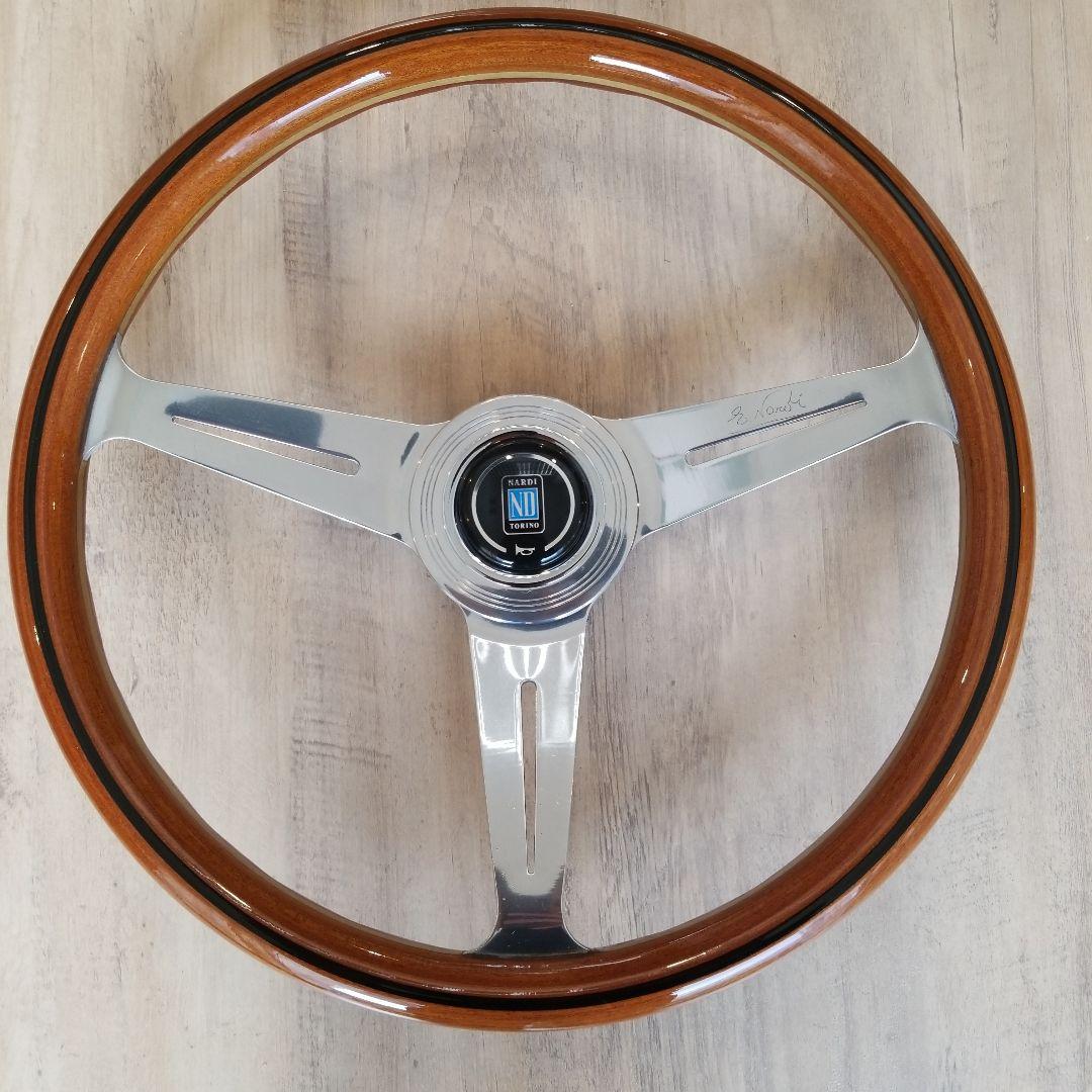 NARDI☆ナルディクラシックウッドポリッシュ/当時物ヴィンテージ37Φ