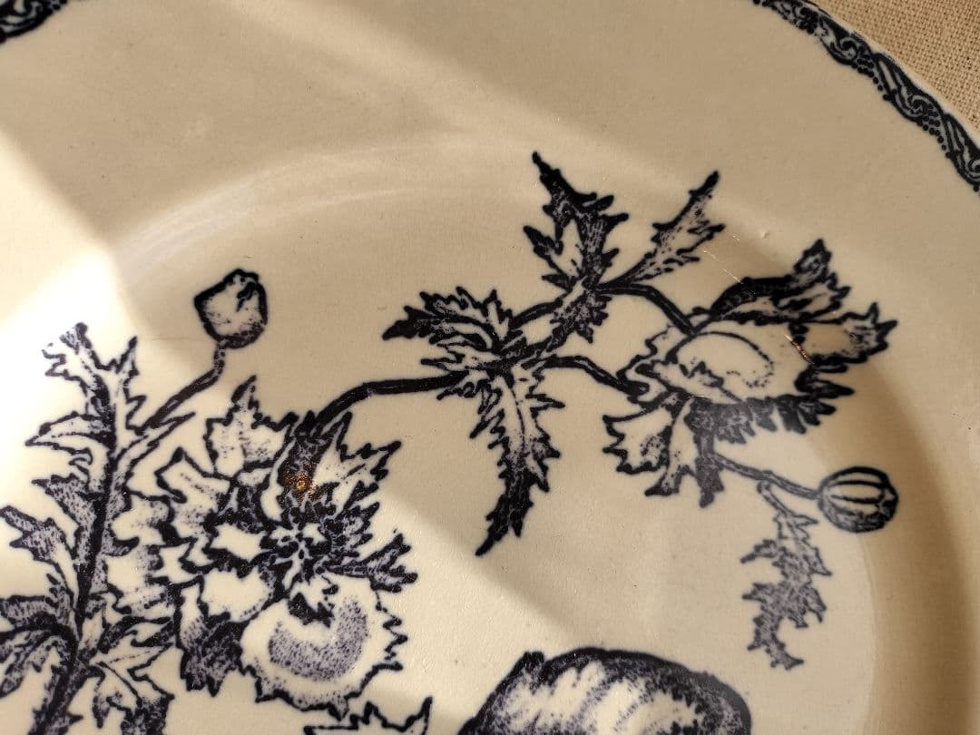 アンティーク フランス 鳥 絵皿 壁掛け金具付き - メルカリ