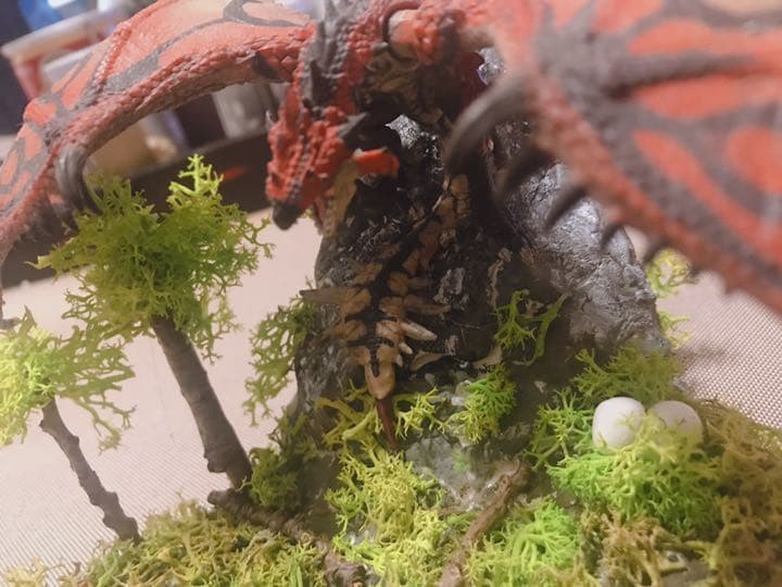 モンスターハンターフィギュア 渓流の主 リオレウス ジオラマ モンハン