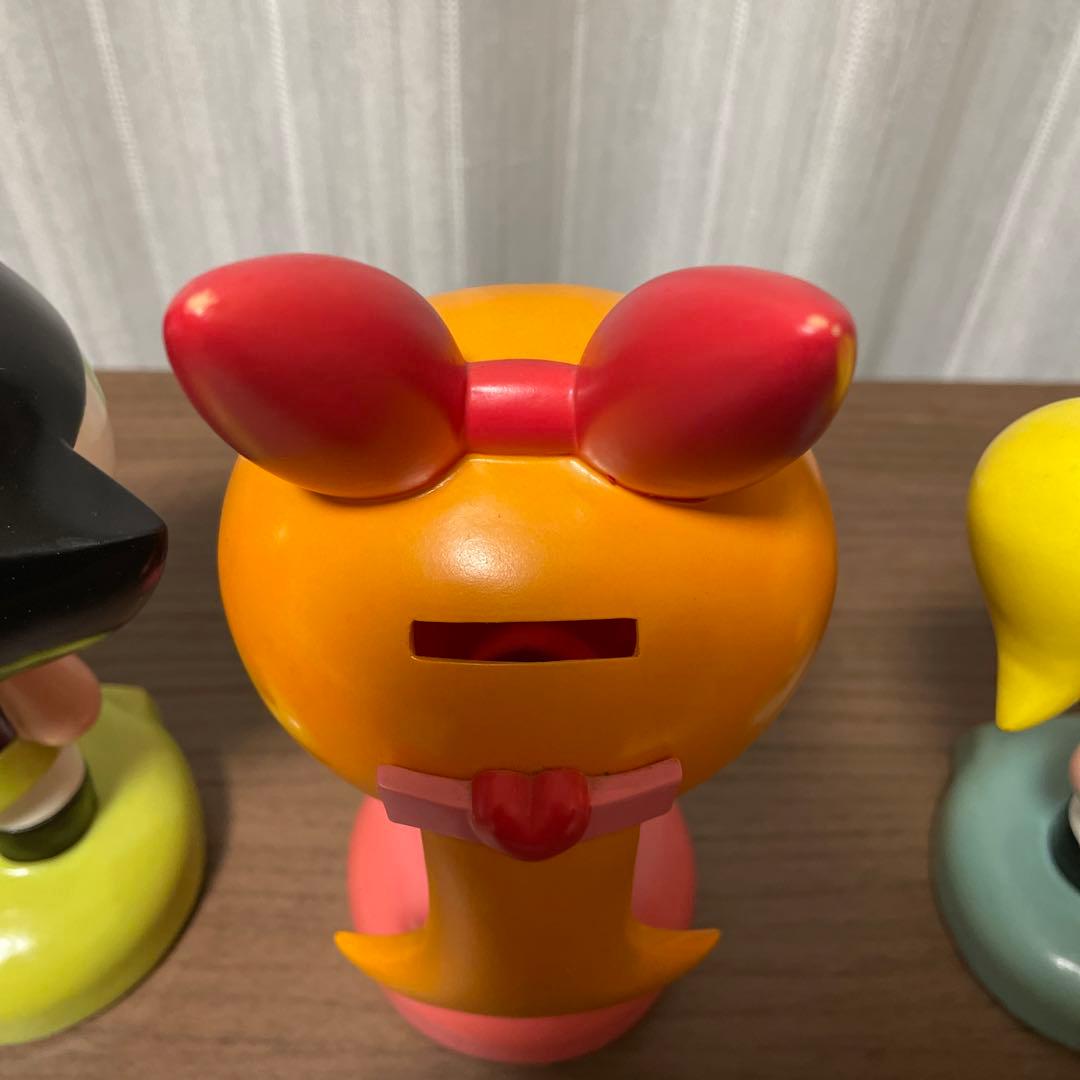 パワーパフガールズフィギュア貯金箱レア3体セット - メルカリ