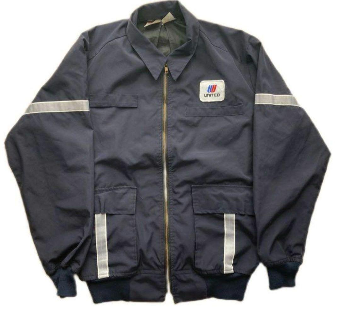 80's USA製 ユナイテッド航空 ワークジャケット+ベスト - メルカリ