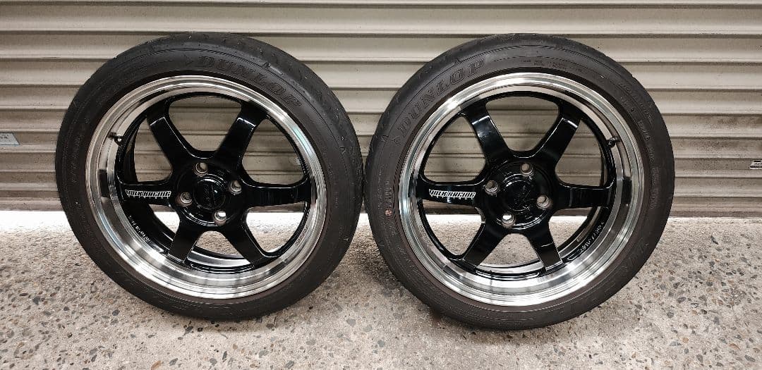 GG　レイズ　TE37 KCR　4本セット RAYS 16インチ 4H100 6J 6J+42 4穴 ホイール 【2本セット 新品】 VOLK