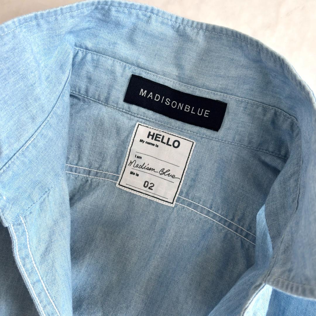 美品・希少M♪マディソンブルー ハンプトンシャンブレーシャツ 02 ub2