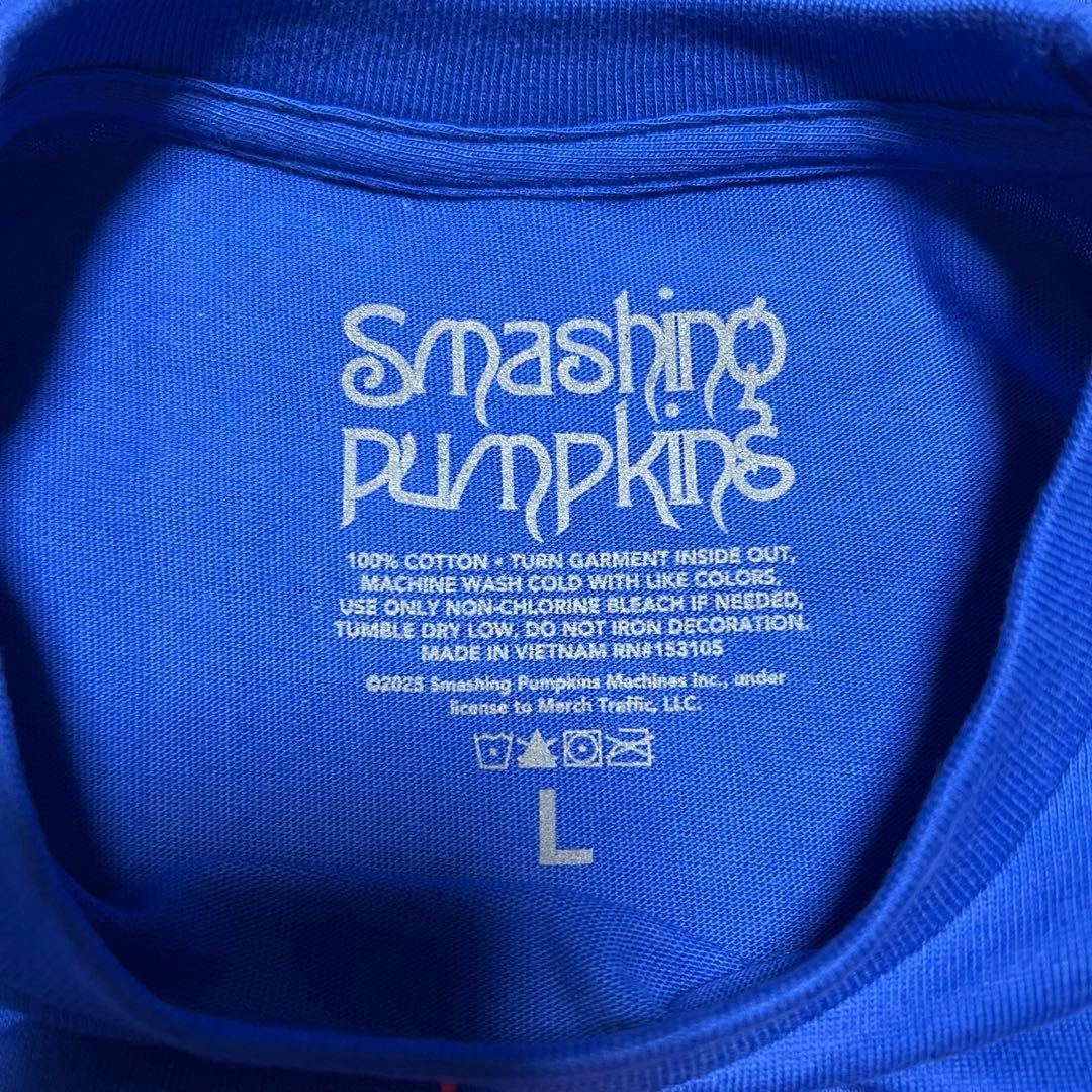 スマッシングパンプキンズ Tシャツ 青 L スマパン グッズ 日本公演
