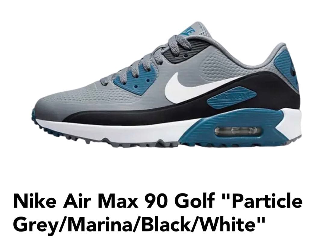 美品　レア　ナイキゴルフ　Nike Air Max 90 Golf シューズ NIKE☆AIR MAX 90 GOLF☆兼用☆ゴルフシューズ☆WHITE/BLACK (Nike