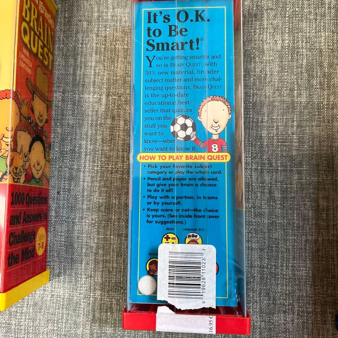 英語教材Brain Quest クイズカード英語7歳から13歳全て英語 難問
