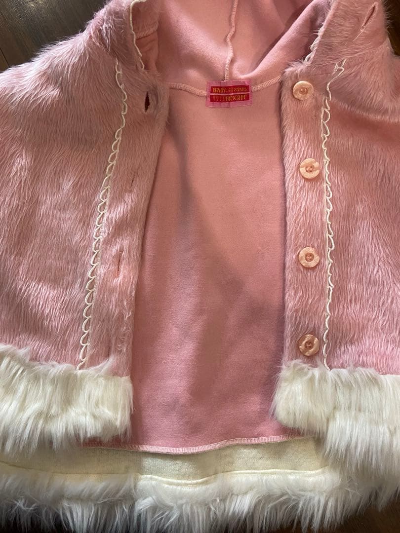 BABY THE STARS ウサ耳ふわふわケープ ベイビー BABY THE ウサ耳