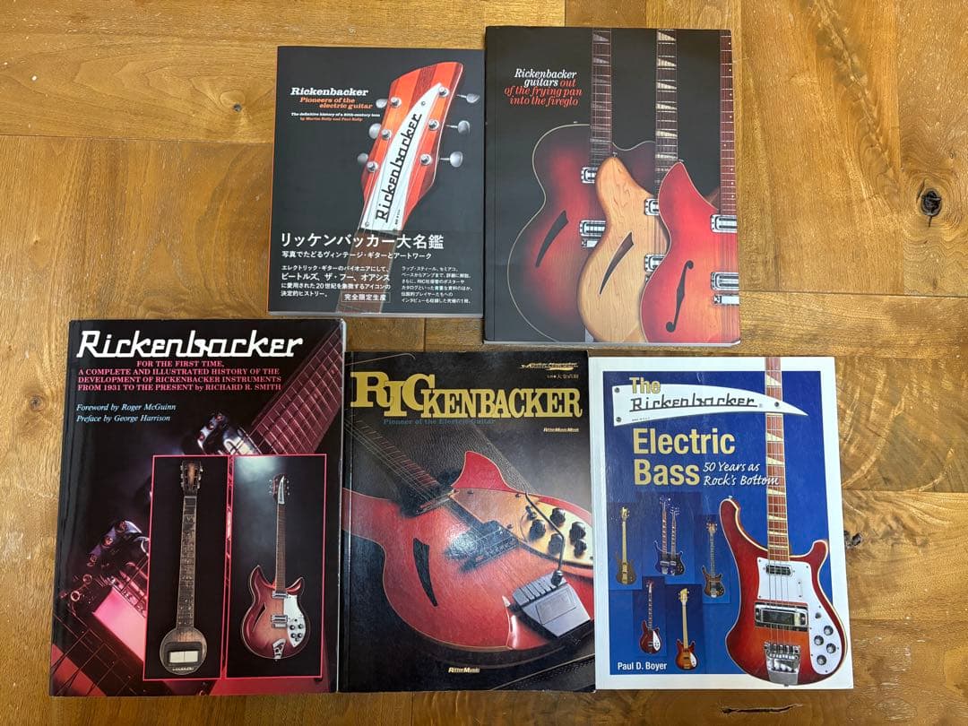 リッケンバッカー（Rickenbacker）の書籍の5冊セット オアシス」ノエル所有のギターも掲載！ 世界初の商業用エレキを