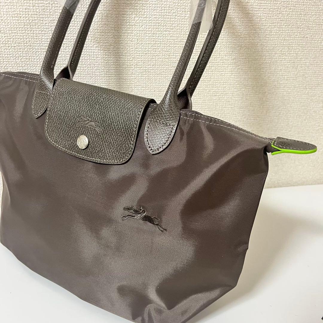 新品】ロンシャン ル プリアージュ グリーンライン肩掛けM最新色ラテ