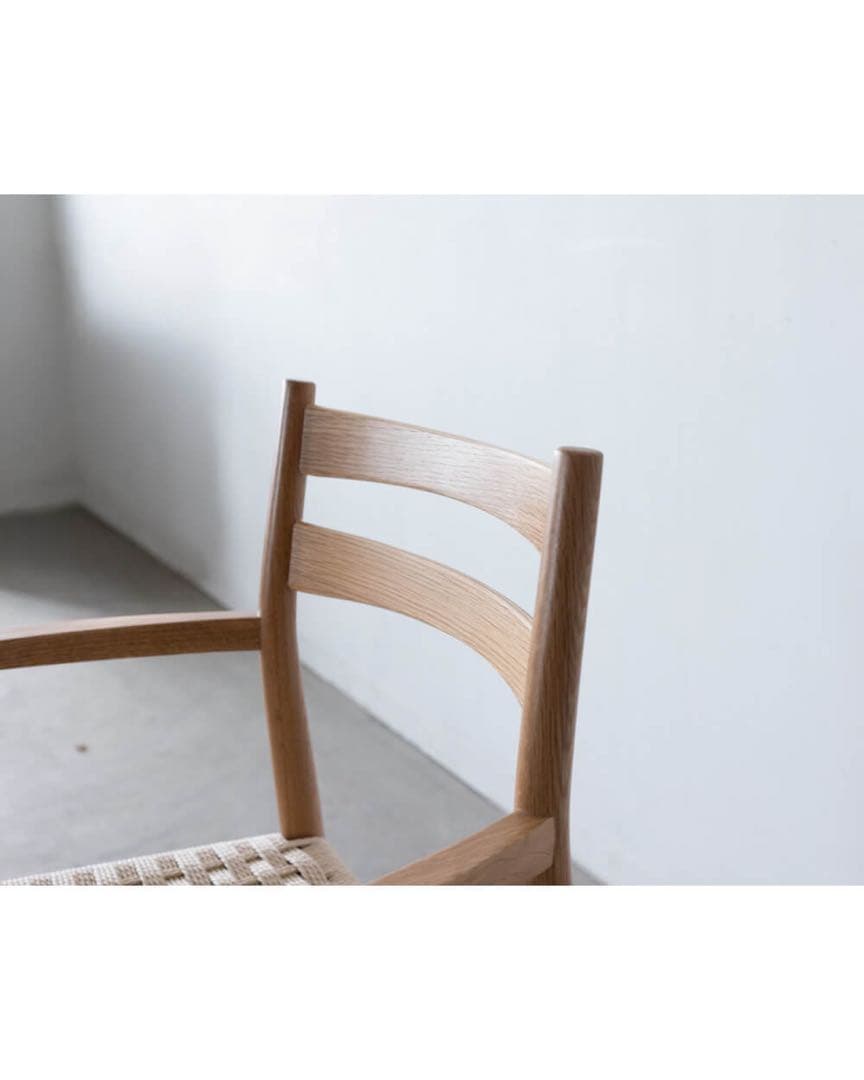 ミント様専用 ペーパーコード 肘付きチェア オーク材 - メルカリ