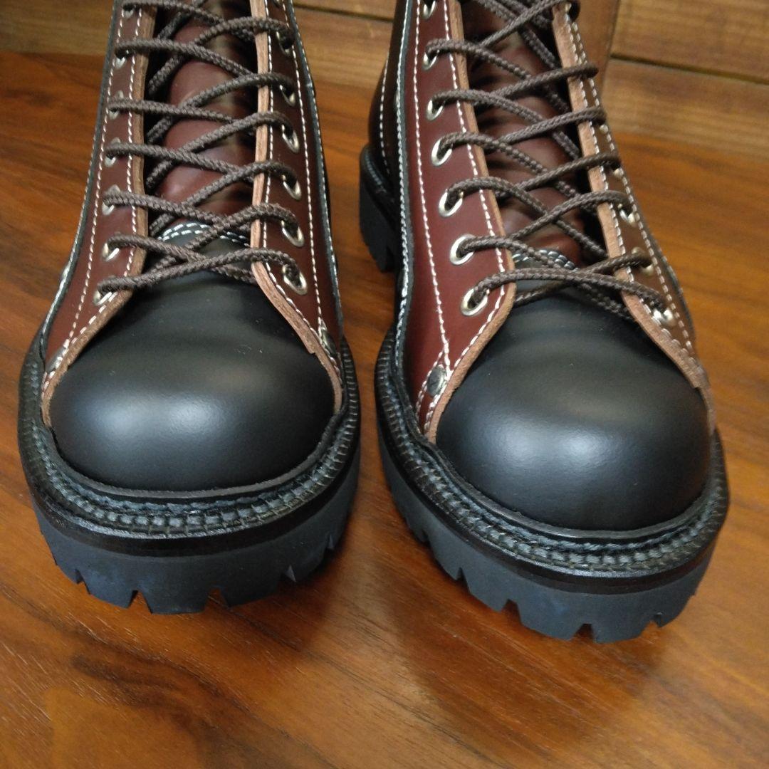 EVISU 山根靴店 モンキー ブーツ 新品 エヴイス 道楽 黒x茶 - メルカリ