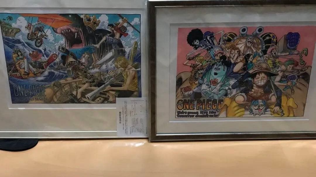 ワンピース　高級複製原画　2枚セット 限定】ONE PIECE ワンピース ジャンプフェスタ 2011 高級複製原画 の