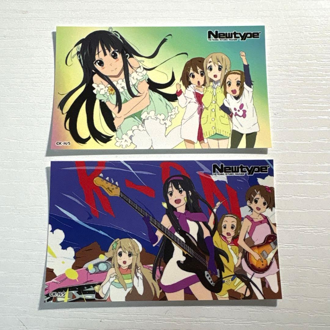 けいおん！シリーズ×Newtype オンラインくじ ミニカード2枚 - メルカリ
