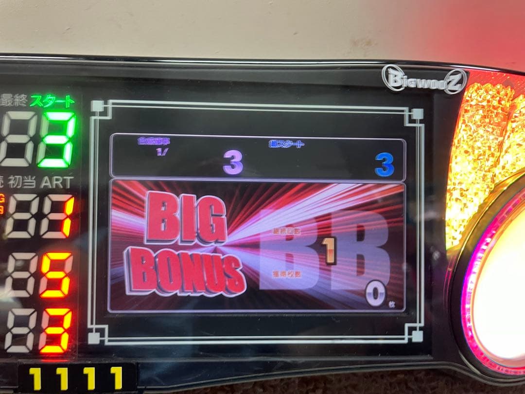 送料込みone Aビッグウォーズ5インチ差枚数スランプグラフ液晶リセ可能