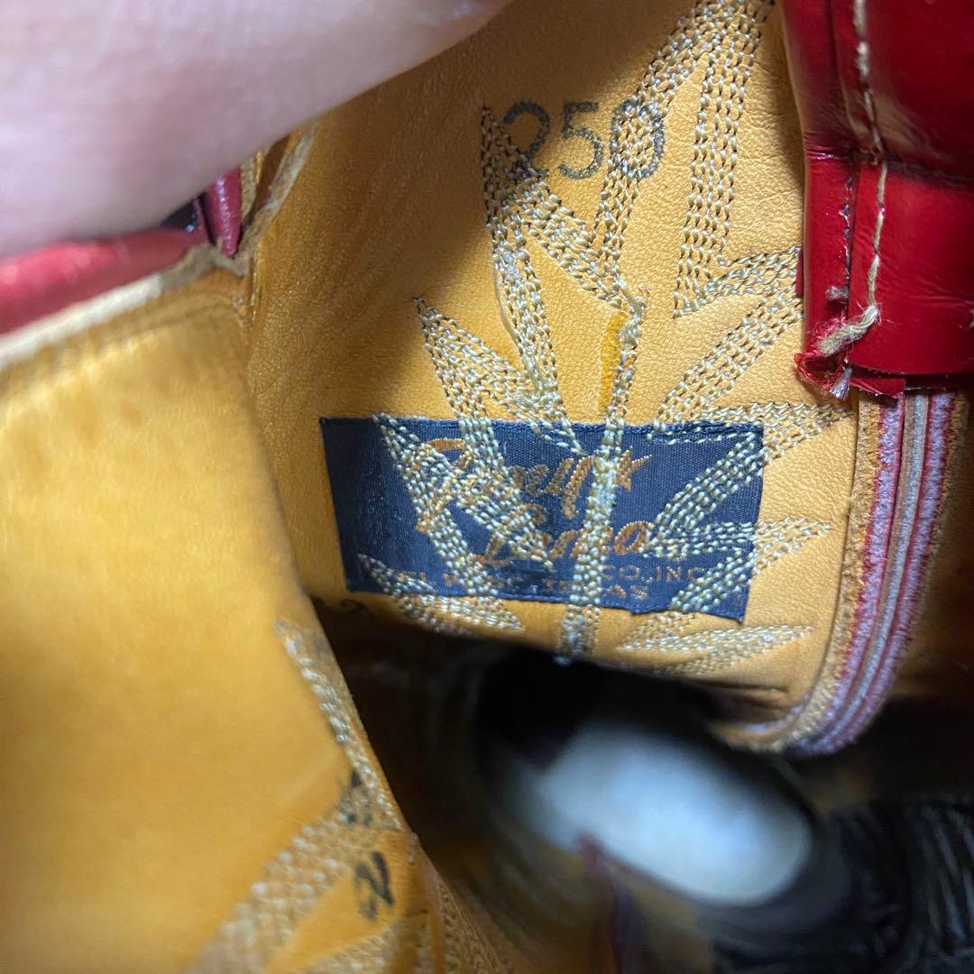 TONY LAMA トニーラマ ウエスタンブーツ レッド ヴィンテージ 80