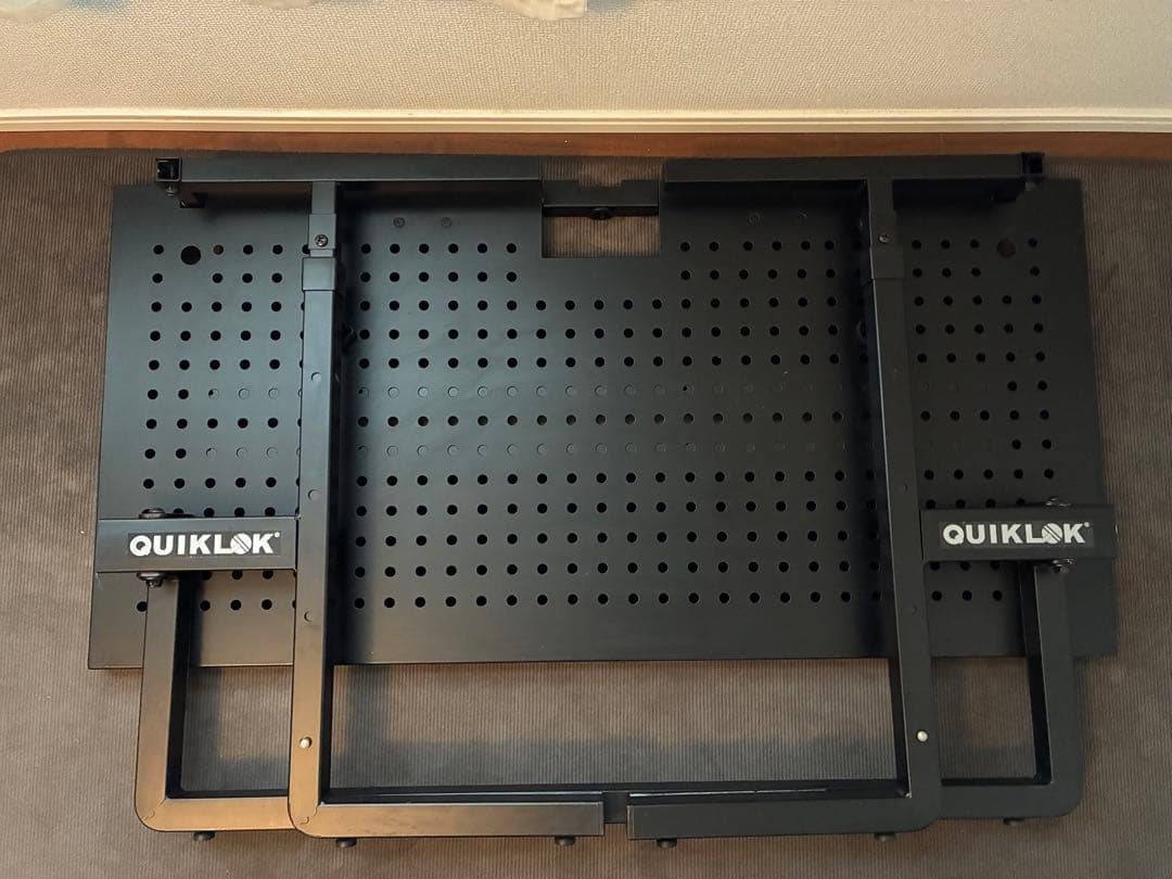 QUIK LOK DJ233 スタンド 高さ調整可能 ブラック QUIK LOK DJ233 DJスタンド 【折りたたみ可能なDJテーブル】 ｜イケベ