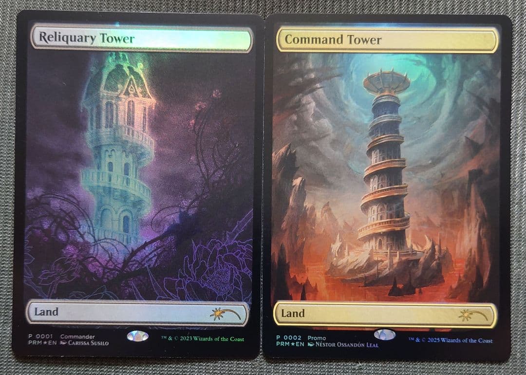 mtg 稀少 テキストレス プロモ FOIL 統率の塔 聖遺の塔 2枚セット a59100dc-42a0-466f-ab2b-