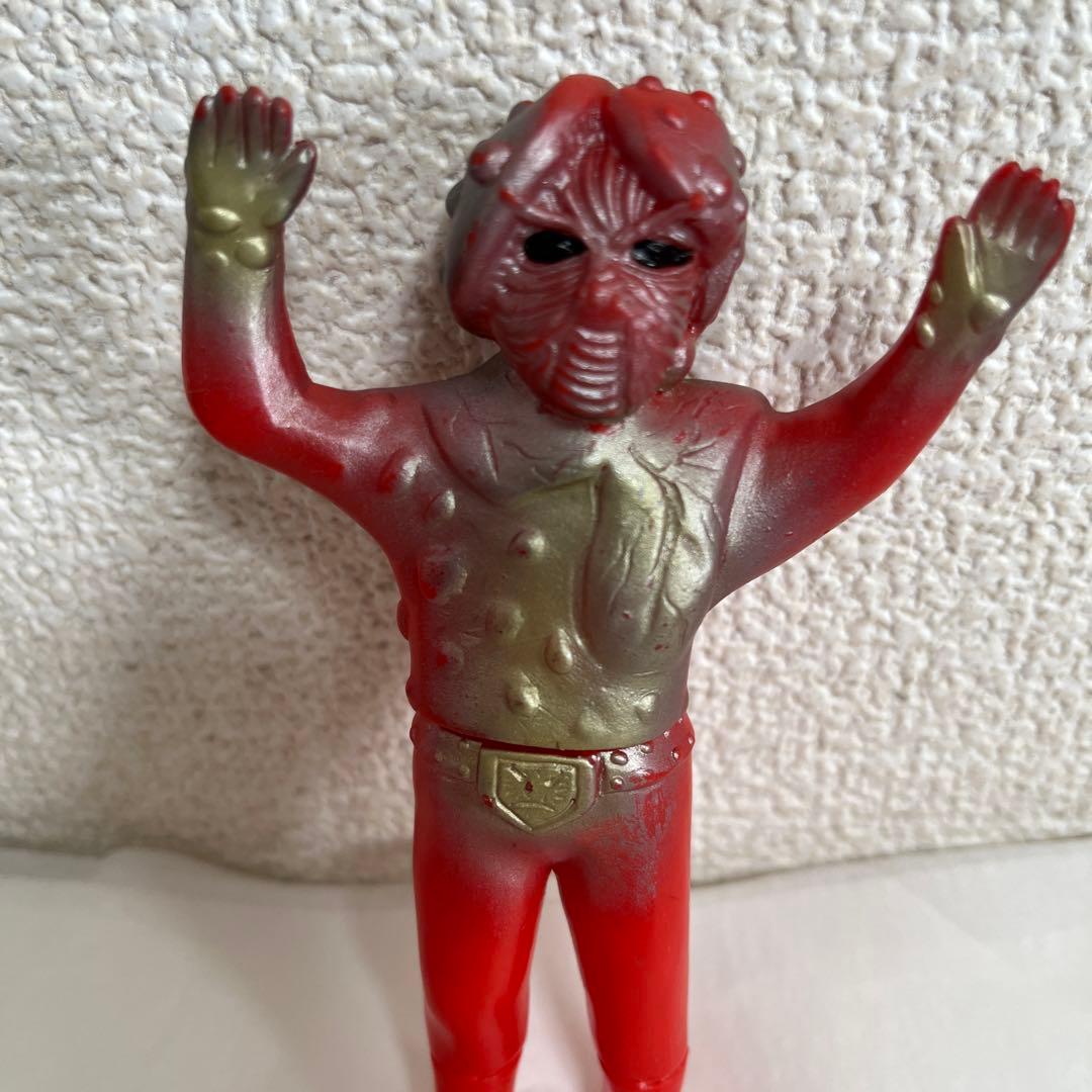 ⚠️当時物・レア仮面ライダーショッカー怪人キノコモルグミニソフビ