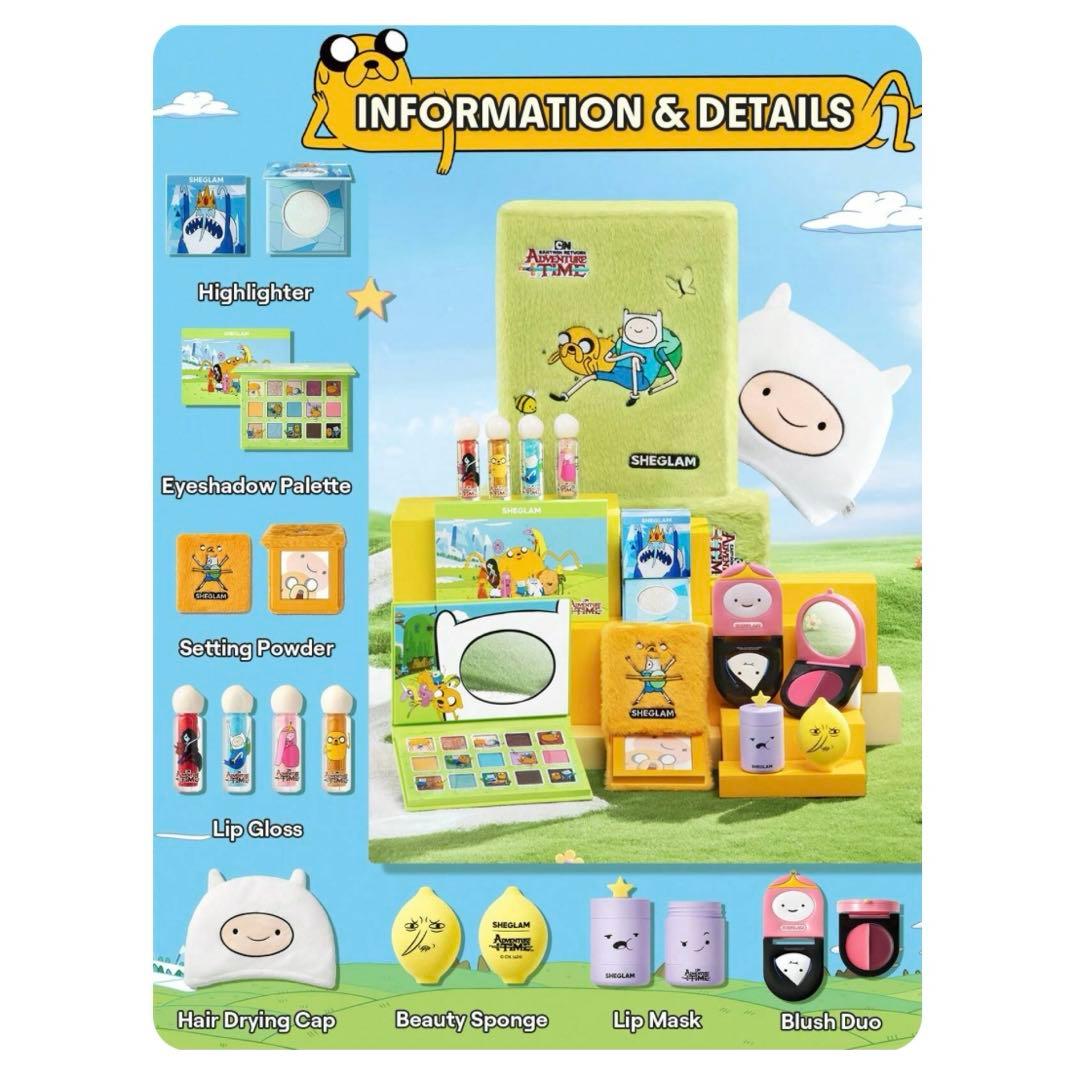新品⭐︎】アドベンチャー・タイム SHEGLAM 公式 フルコレクション