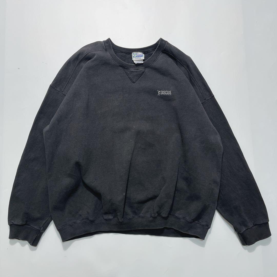 90s ディスカス USA製 鬼フェード スウェット XL 墨黒 6111 - メルカリ