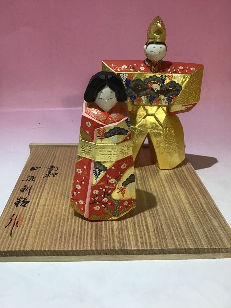 12398 奈良 一刀彫 雛人形 立雛 南部 山脇利精 金彩 木彫 美品 12398 奈良 一刀彫 雛人形 立雛 南部 山脇利精 金彩 木彫 美品 - メルカリ