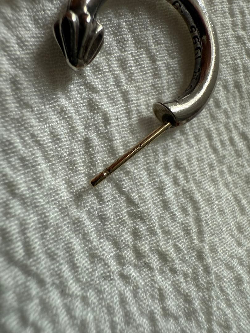 CH (クロムハーツ) HOOP PLAIN プレーン フープピアス シルバー - メルカリ