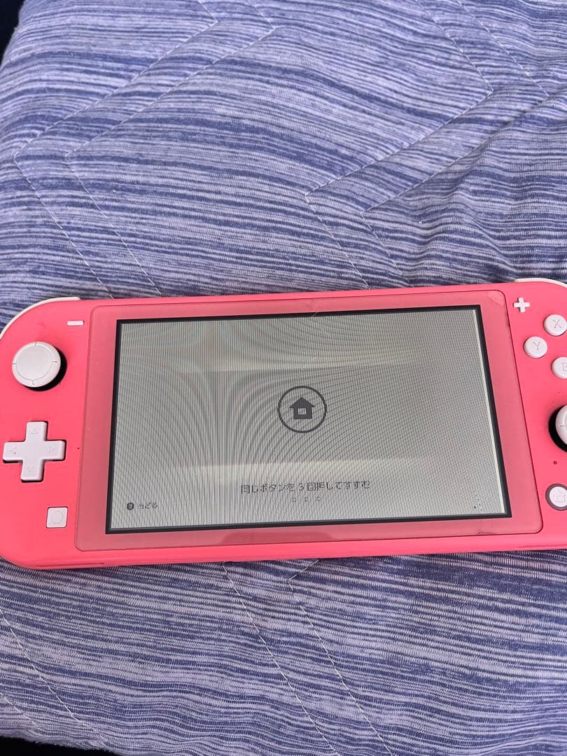 Nintendo Switch Lite ピンク　画面壊れ Nintendo Switch Light ピンク 不具合有り 突然液晶がピンク色になった
