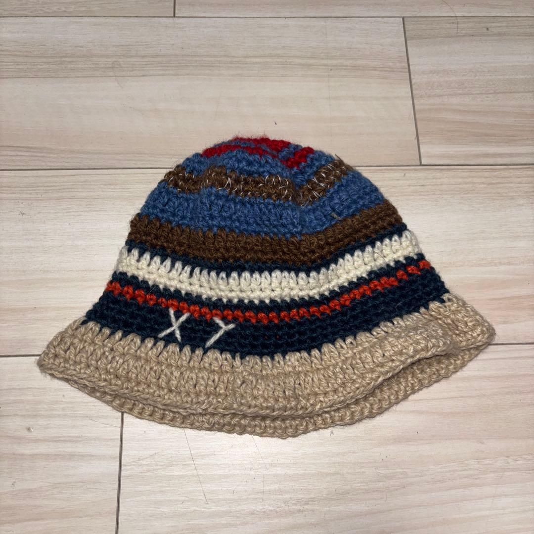 あいみょん着用 ニット帽 クロシェハット 紅白 - メルカリ