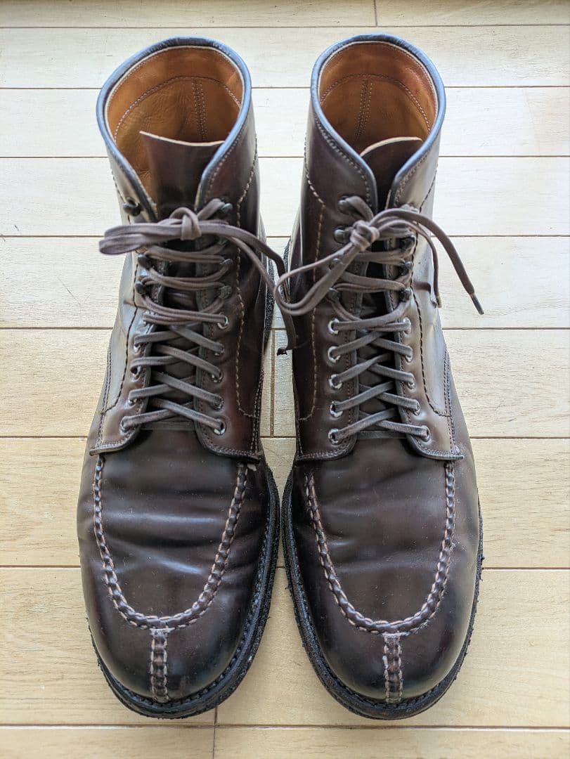 ALDEN　タンカーブーツ　９㌅　バーガンディ　クレープソール 念願のオールデン/ALDEN タンカーブーツのサイズ感とエイジングっぷり