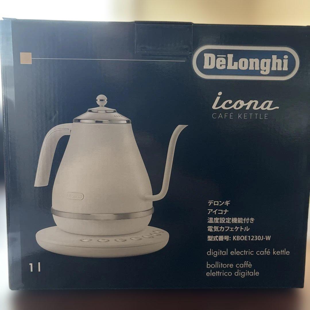 新品未開封】DeLonghi アイコナ 電気ケトル KBOE1230J-W - メルカリ