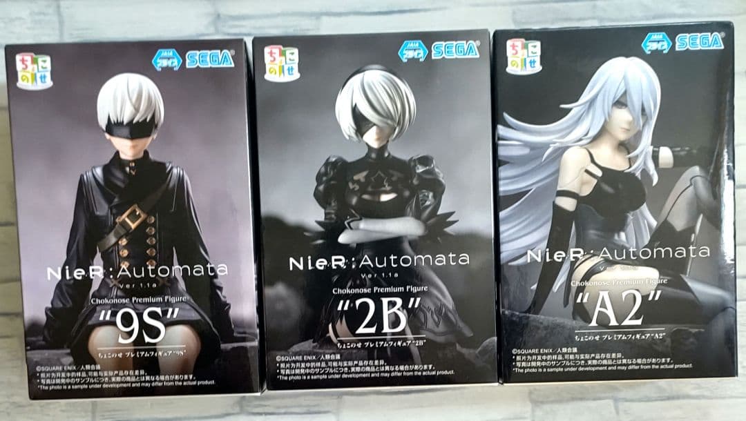 ニーア オート マタ ちょこのせ プレミアムフィギュア 2B 9S A2 セット