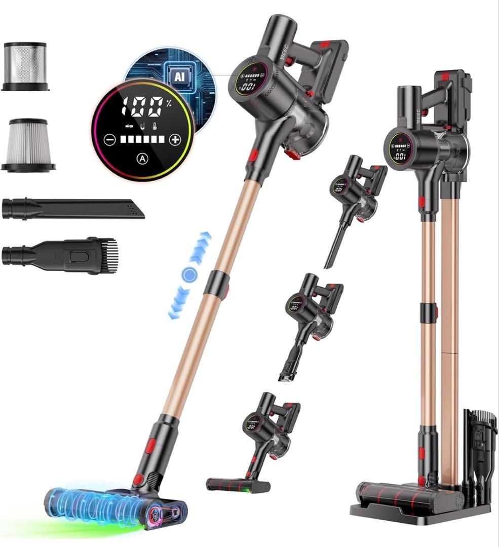 掃除機 コードレス【2026先行販売！業界初独立モーター 80Kpa超強力