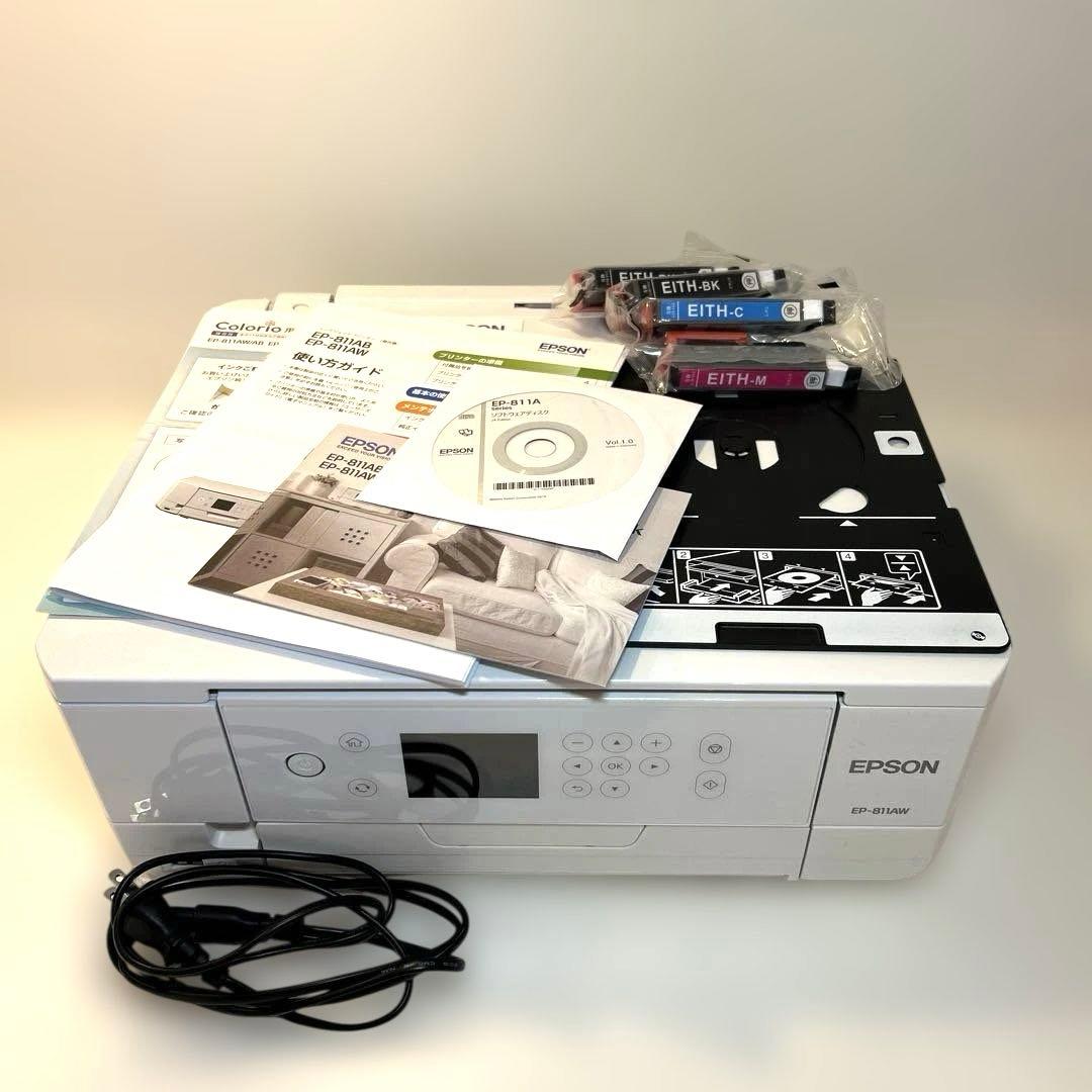 エプソンプリンター EP811 互換インク 未使用4本付き
