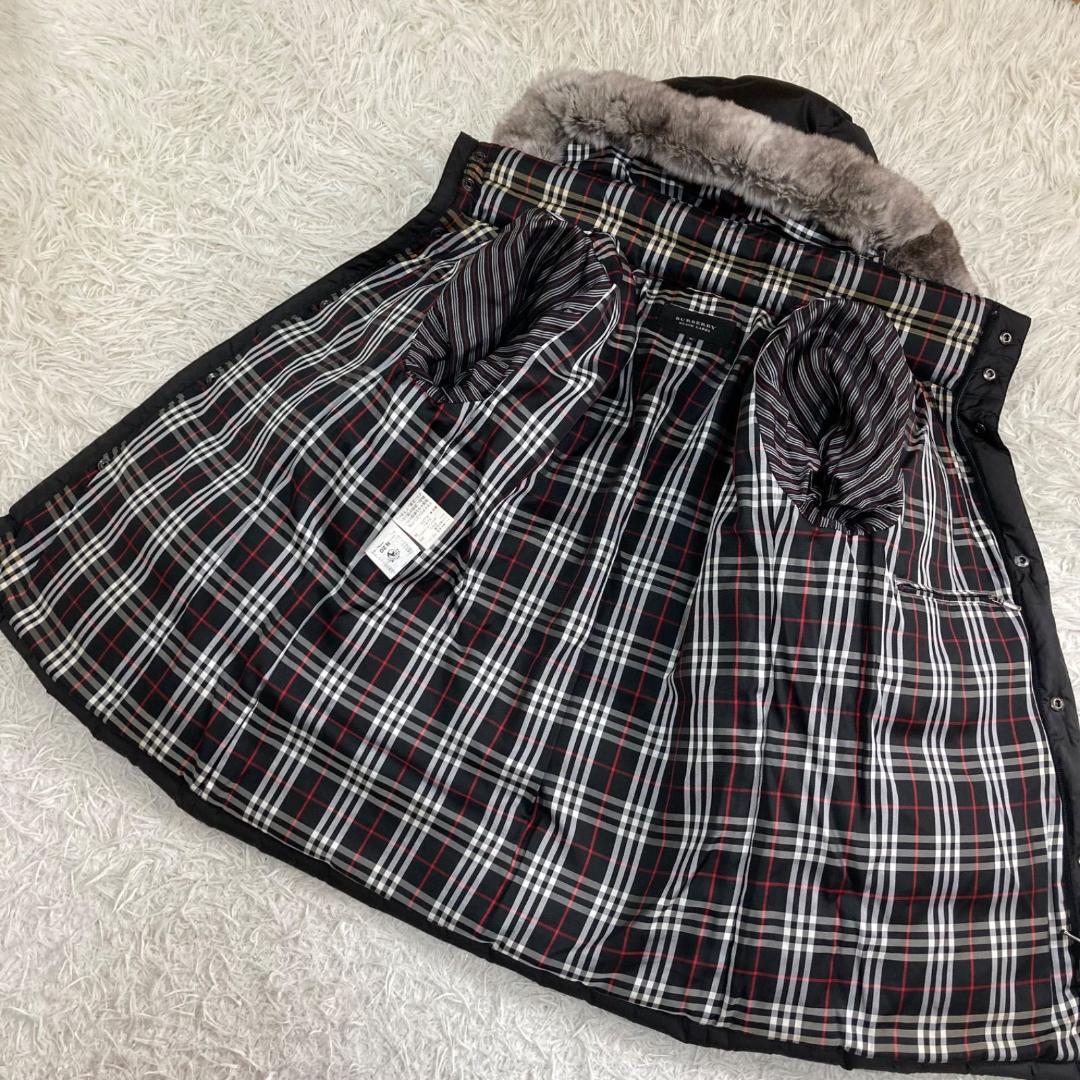 17430✨Y2K バーバリーブラックレーベル 3way ファーダウンジャケット