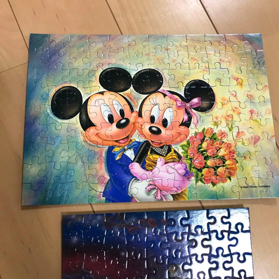 レトロ】ディズニー ミッキーとミニー ジグソーパズル 完成品 2セット