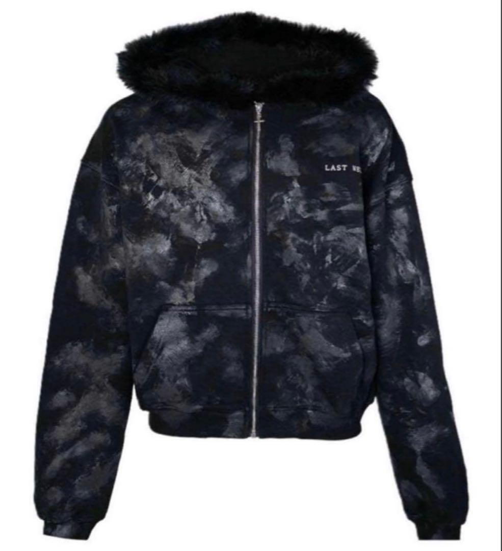 LAST NEST ファー　パーカー ブラック　BADHOP LAST NEST(ラストネスト)商品ページ - Reversible Fur Hoodie - Black