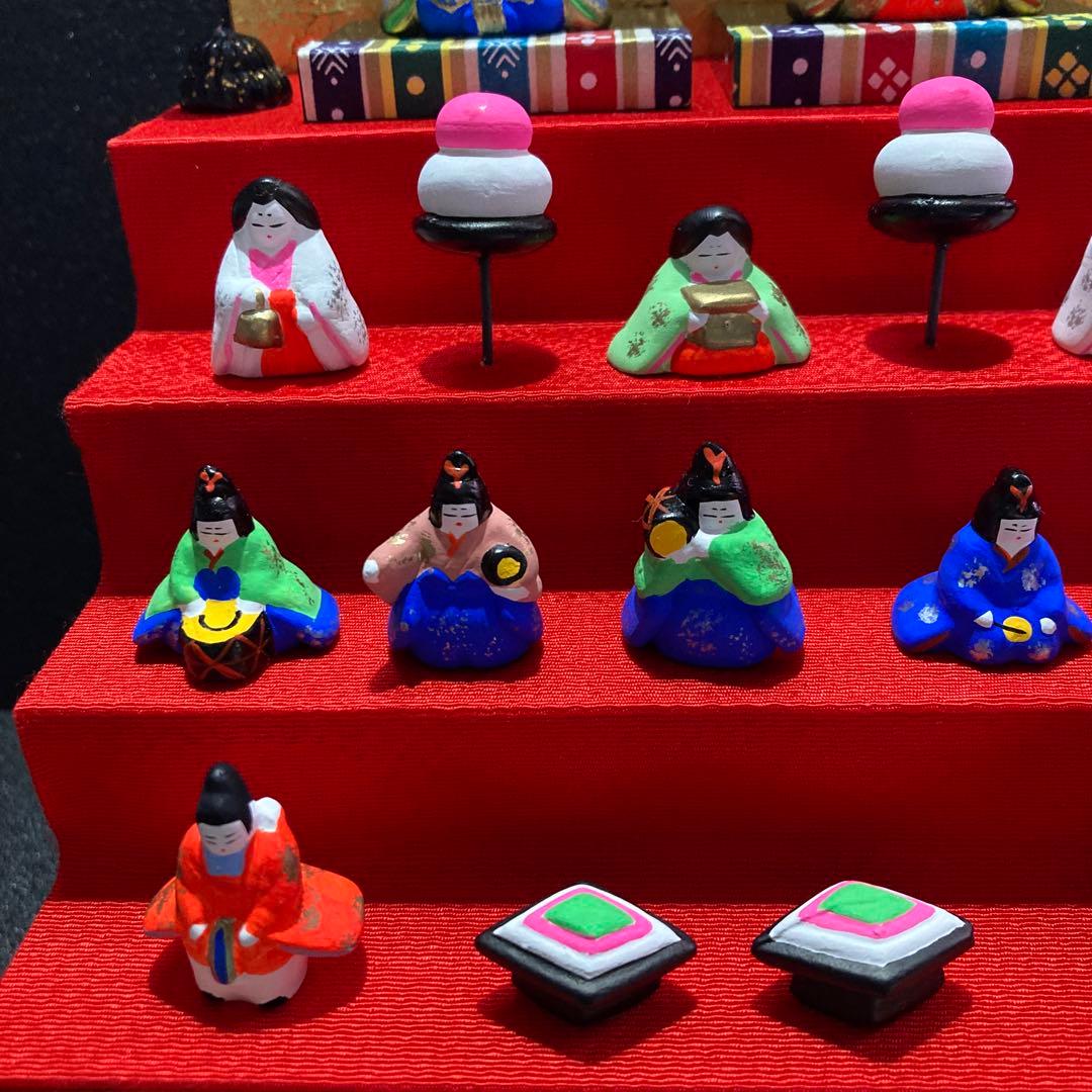 雛人形 龍虎作 豆雛段飾り オマケ付き - メルカリ